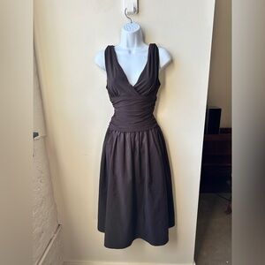 Eliza J New York Chocolate Brown Cocktail Dress